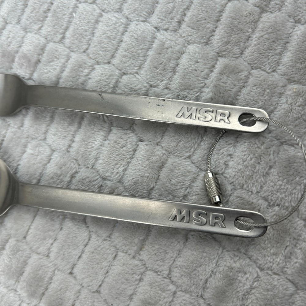MSR Titan Ultralight Titanium Backpacking Fork & Spoon Set