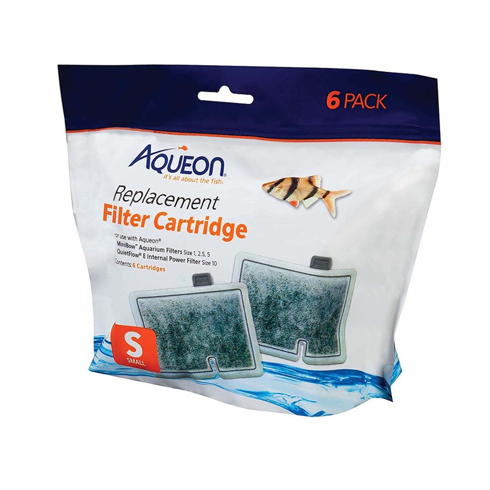 Aqueon QuietFlow Replacement Filter Cartridge Small 6 pack