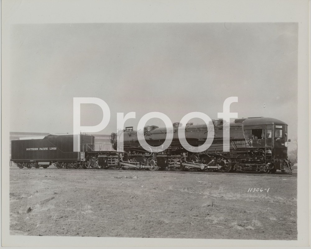 Southern Pacific Cab Forward #4151, two 8x10 prints