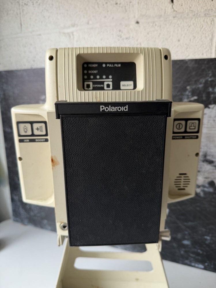 Polaroid ID-104E Econo Identification System Camera w/ Stand Untested