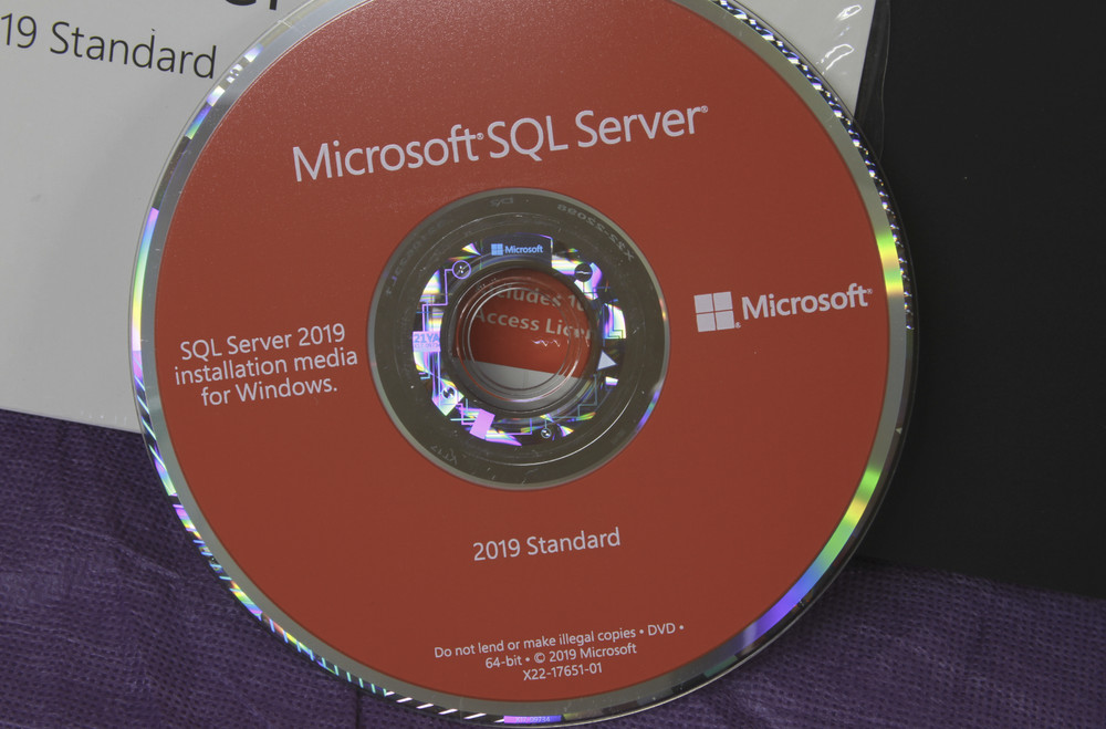 SQL Server 2019 Standard Edition, Retail BOX COA Holographic DVD Genuine