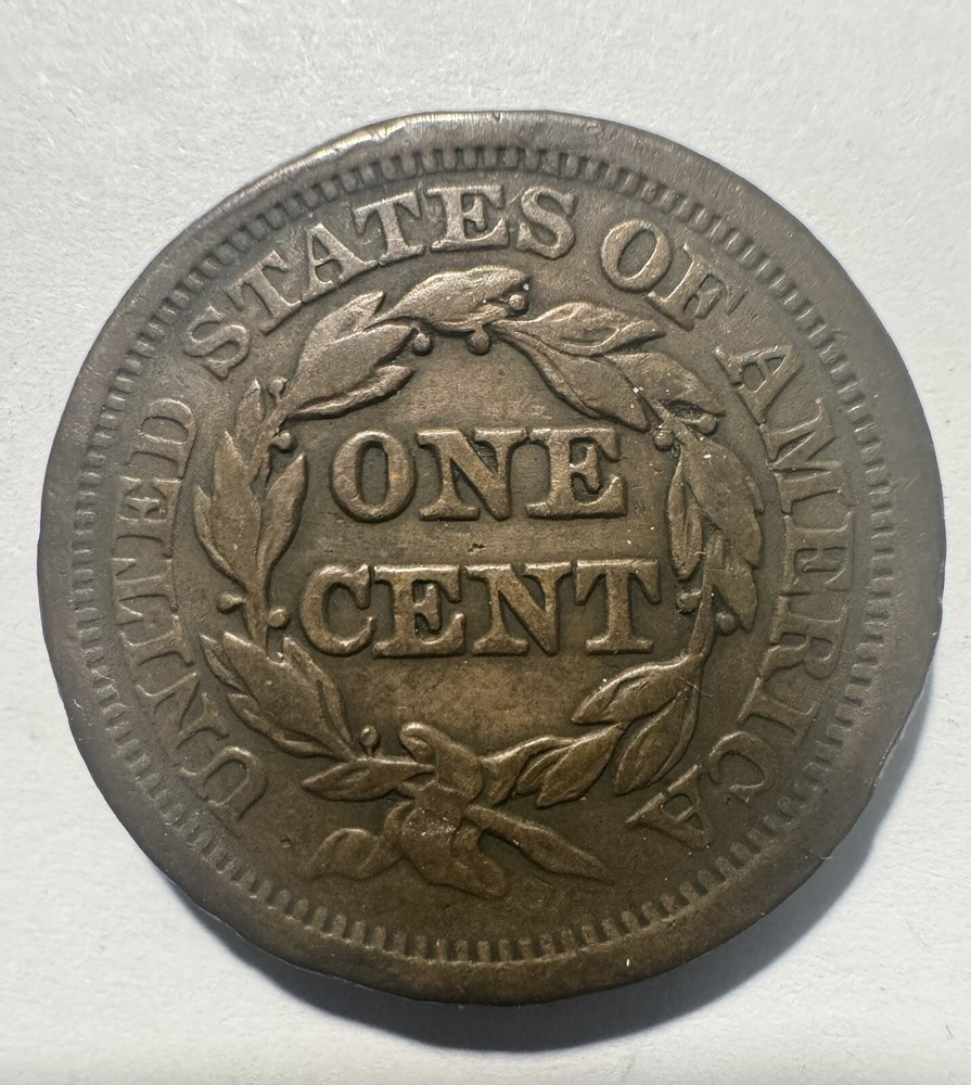 1852 Braided Hair Large Cent