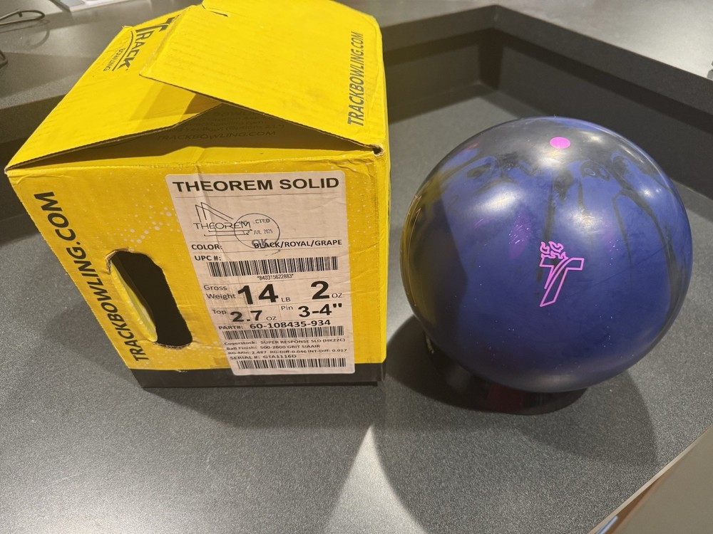 NIB 14LB Track Theorem Solid Bowling Ball