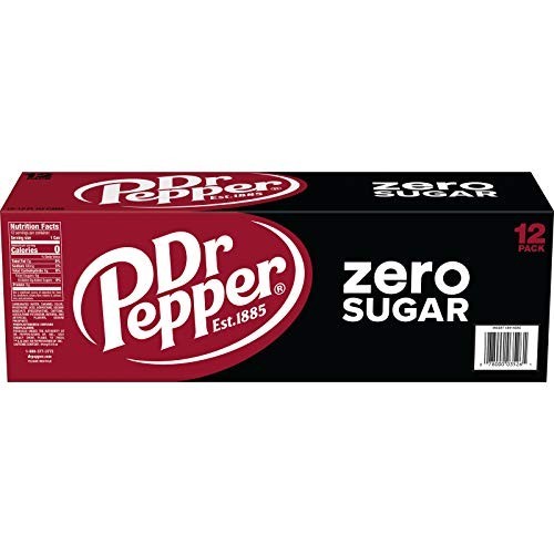 DR PEPPER ZERO SUGAR - 12 OZ, 12 PK