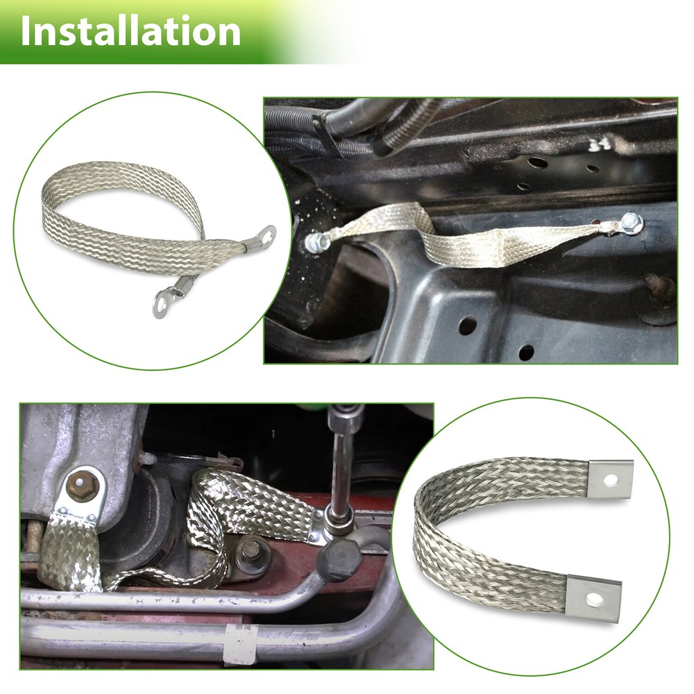 40140 Engine Braided Ground Strap Kit Set of 4