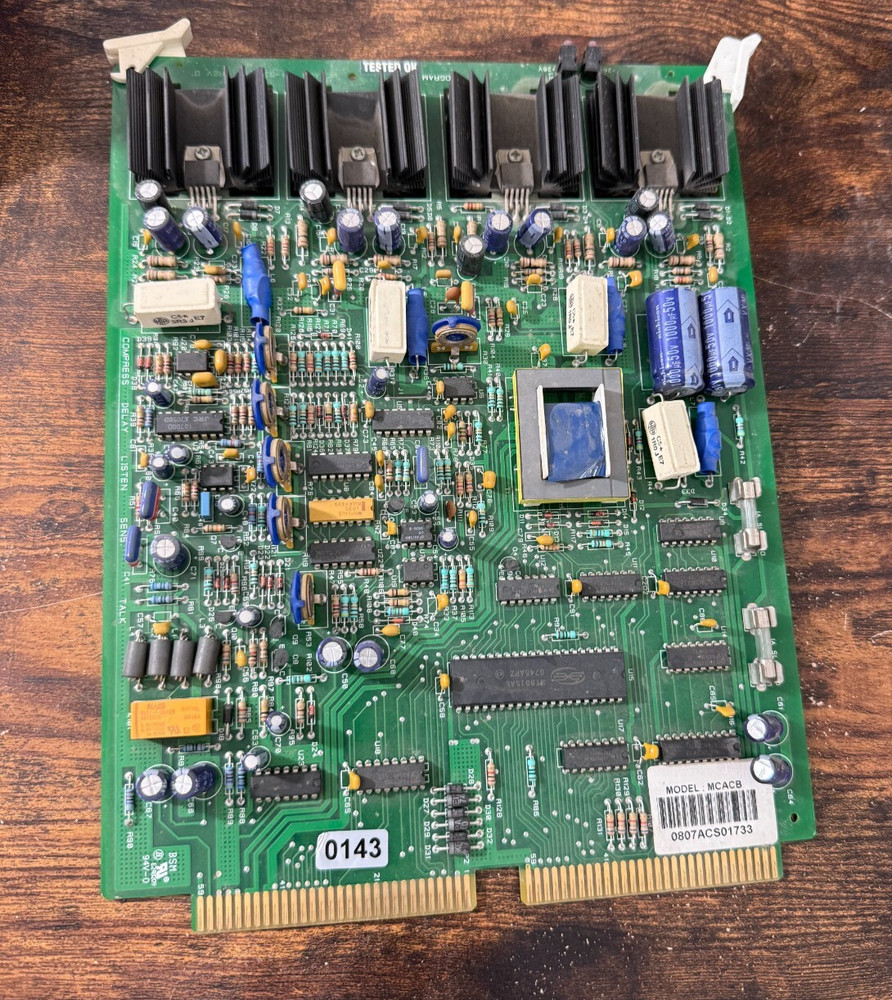 Bogen Multicom 2000 Intercom Analog Card Module Board MCACB #0143