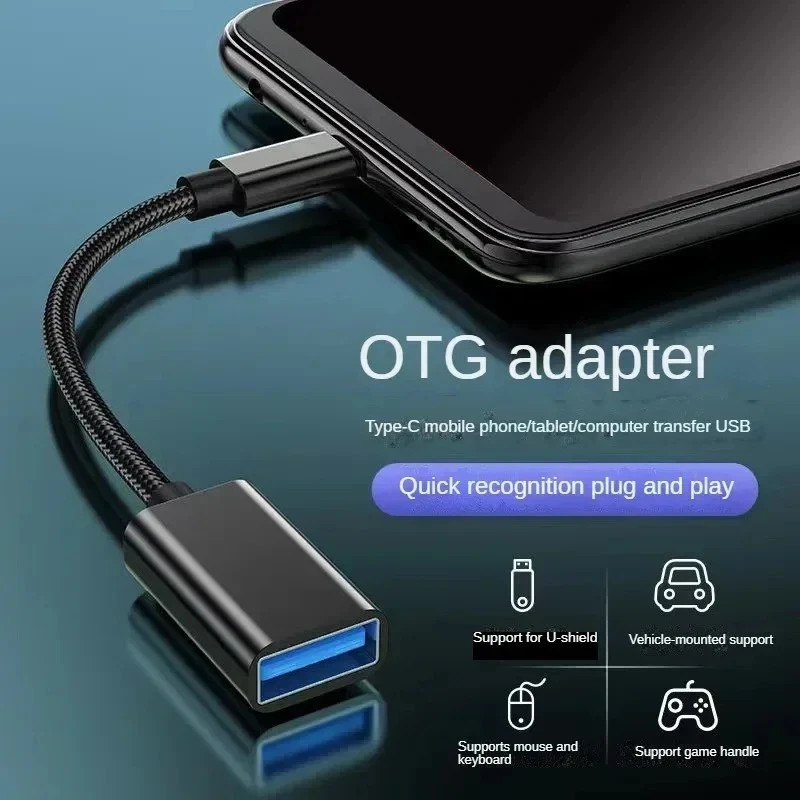 USB C OTG Adapter Type C to USB Converter Data Cable for Android MacBook