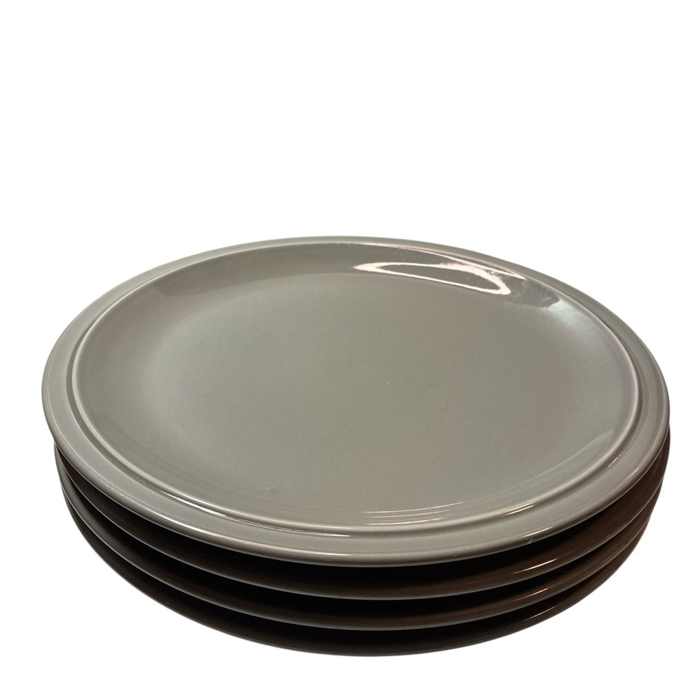 Godinger Gatherings Solid Gray 4 Piece Dinner Plates 10.75” ￼