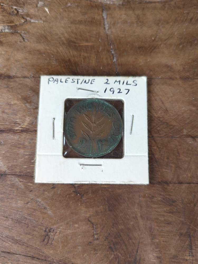 1927 PALESTINE (BRITISH) Bronze 2 MILS Coin