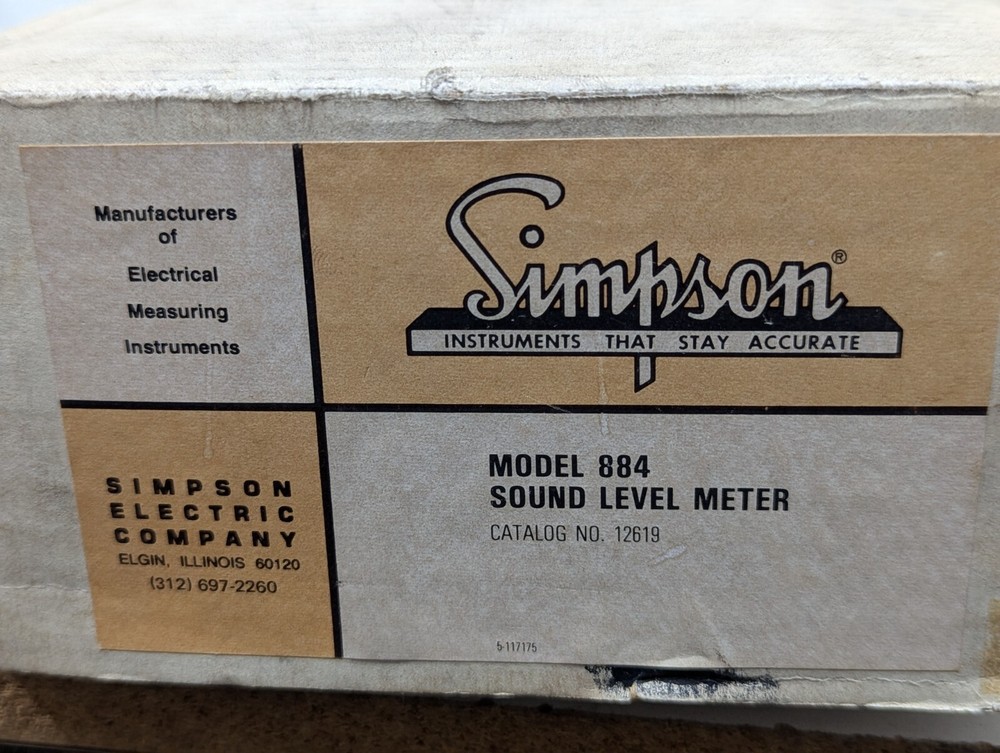 Simpson 884 Sound Level Meter