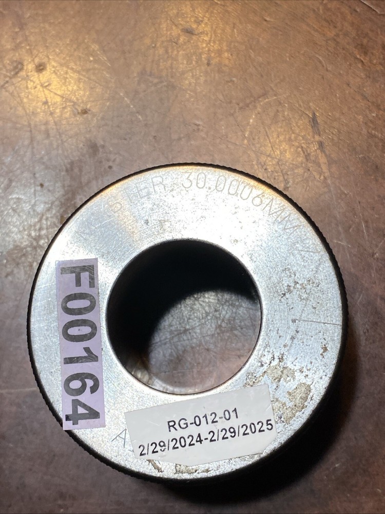GSG Plain Smooth Bore Ring Gage Master 30.0006 Class Z (D13)