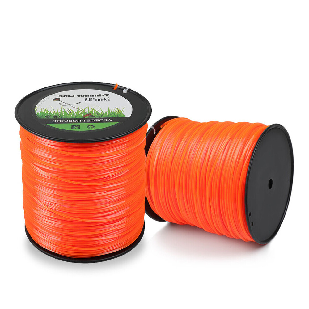 1/2/4 Pack 1300FT 5lb .095 Square String Trimmer Line Nylon Weed Eater Spool