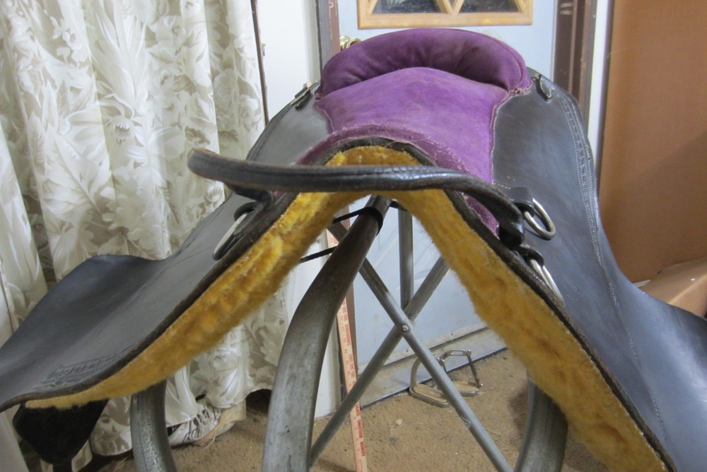 Rare Vintage Tandem Leather Bareback Pad Custom Made