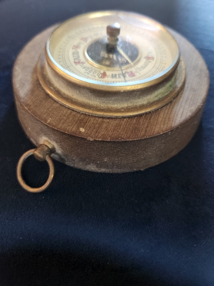 Vintage German Aneroid Barometer Round Wall Mount Untested