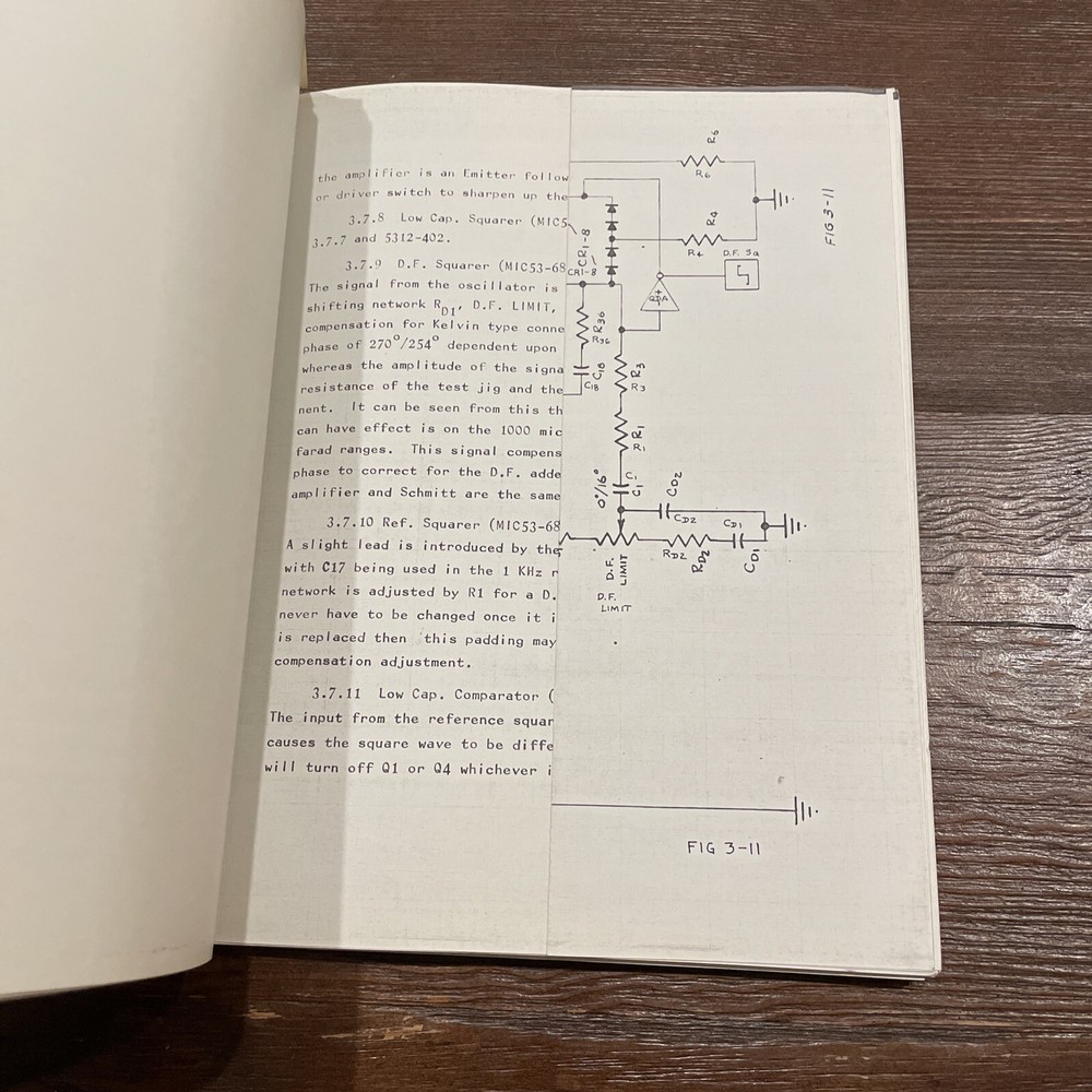 Micro Instrument 5310,5311,5312 Capacitance & Dissipation Technical Manual