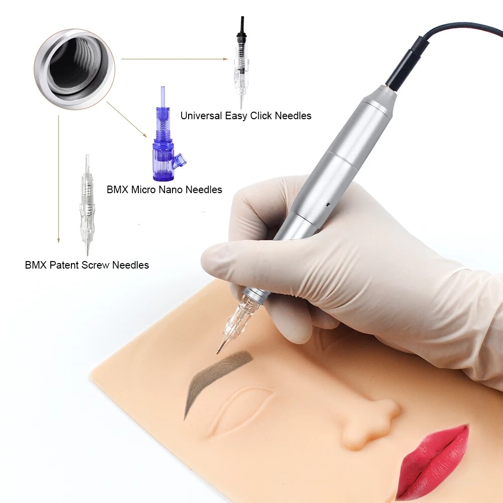 Permanent Makeup Machine - BIOAMSER Permanent Makeup Tattoo Machine Kit with Pen