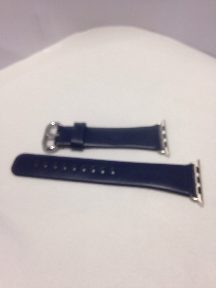 Waloo Leather Grain Apple Watch Replacement Band. 38mm/black