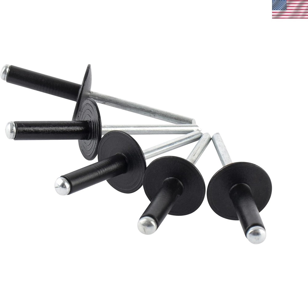 Professional Grade 50pcs 3/16" x 1/2" Large Flange Blind Rivets – Easy Use