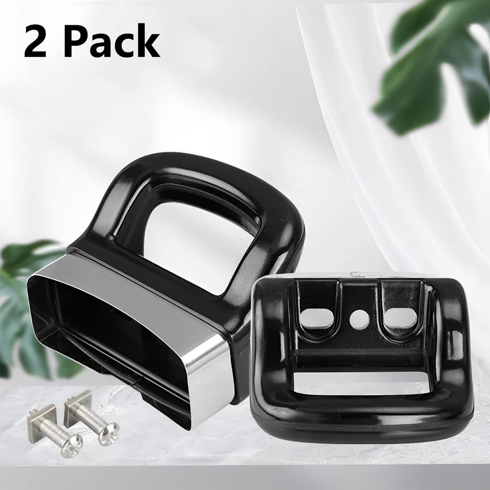 2 Pcs Pot Short Side Handles Replacement Metal Handle Universal /, Black