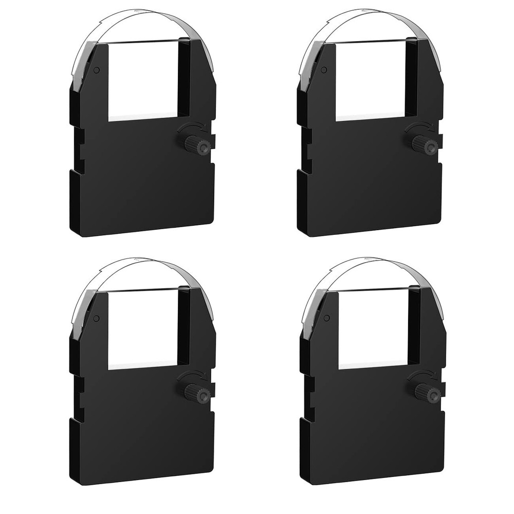 Replacement Time Clock Ribbon for Pyramid 4000, 3500, 3700 - 11.5ft, 4 Pack