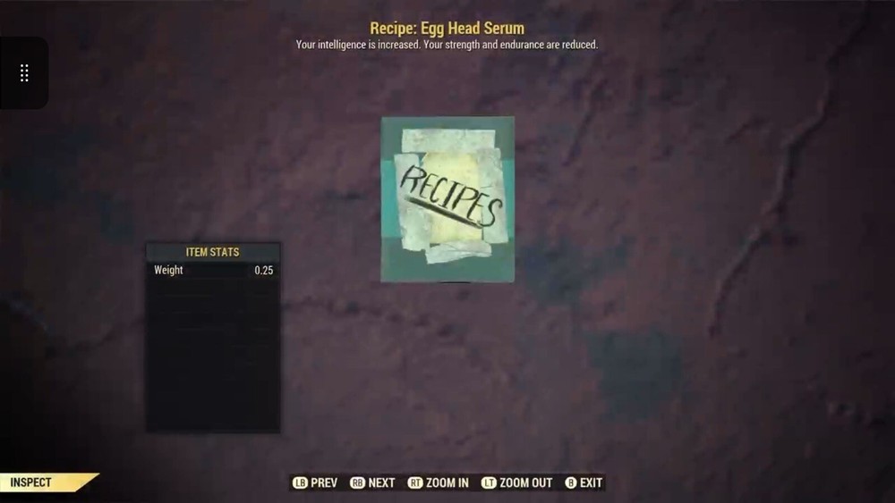 (Xbox) Egg Head Serum Recipe