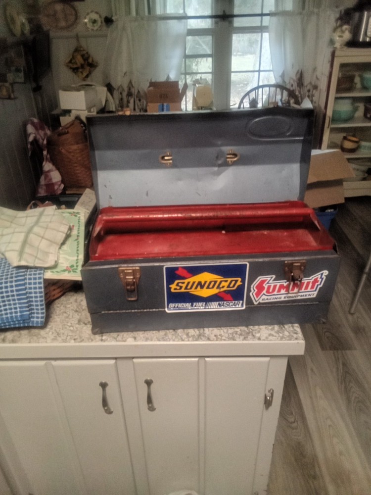 HUOT Tool Box with Tray - Blue 20"
