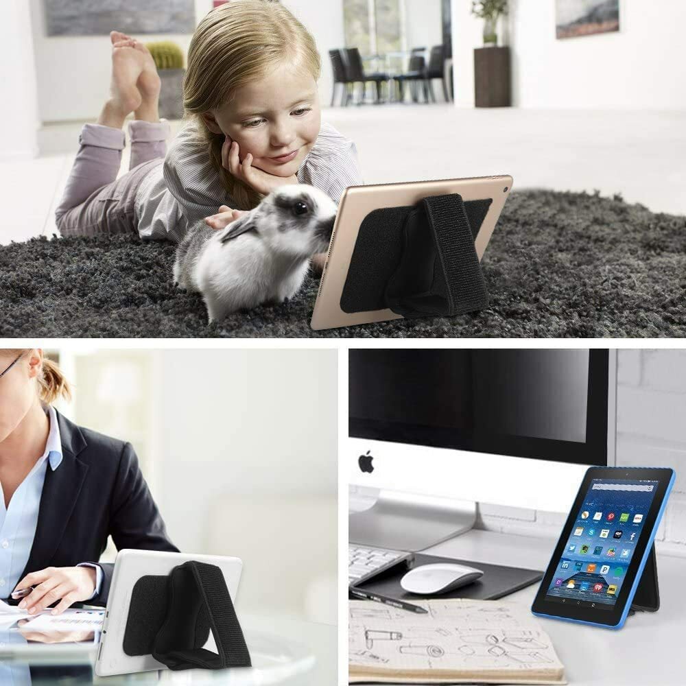 Universal Tablet Hand Strap Holder Detachable Padded Hook & Loop for iPad/Galaxy