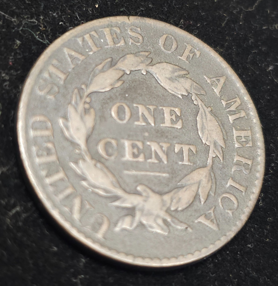 1829 Coronet Head , coronet Large Cent VG / F
