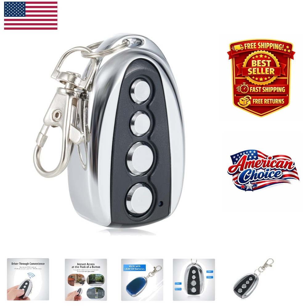 100 ft Wireless Remote Control for Smart Automatic Gate Openers with Auto Close