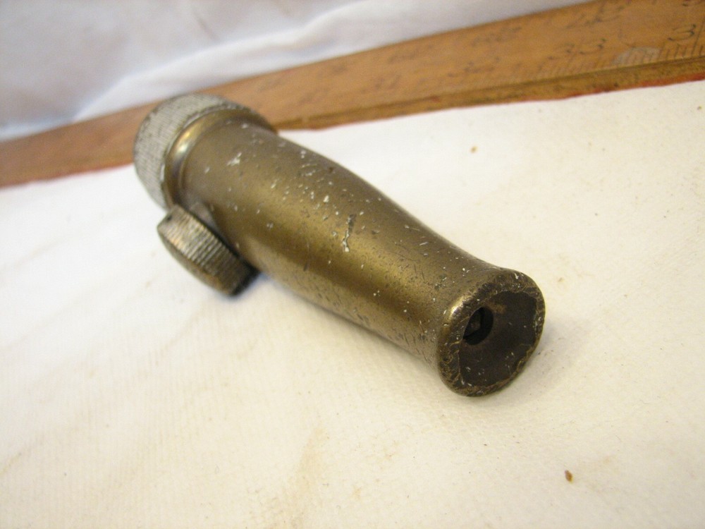 Pr Early Solid Brass Garden Hose Nozzle Tip Craftsman Justrite Tool
