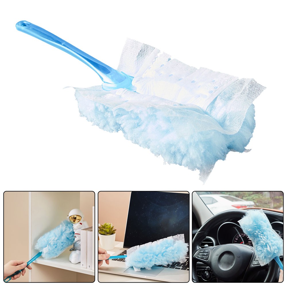 Flash Dust Magnet Fluffy Duster KIT 1 HANDLE & 3 OYFILLS CW