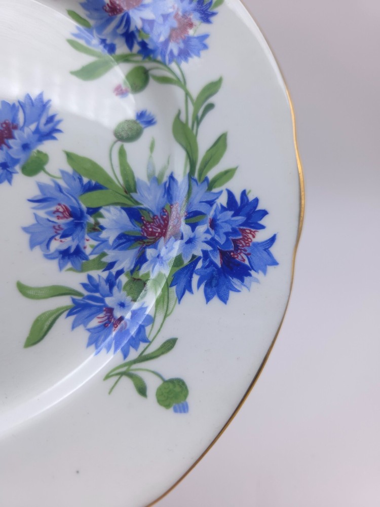 Vintage Hammersley Cornflower Cake Stand Plate (No handle)