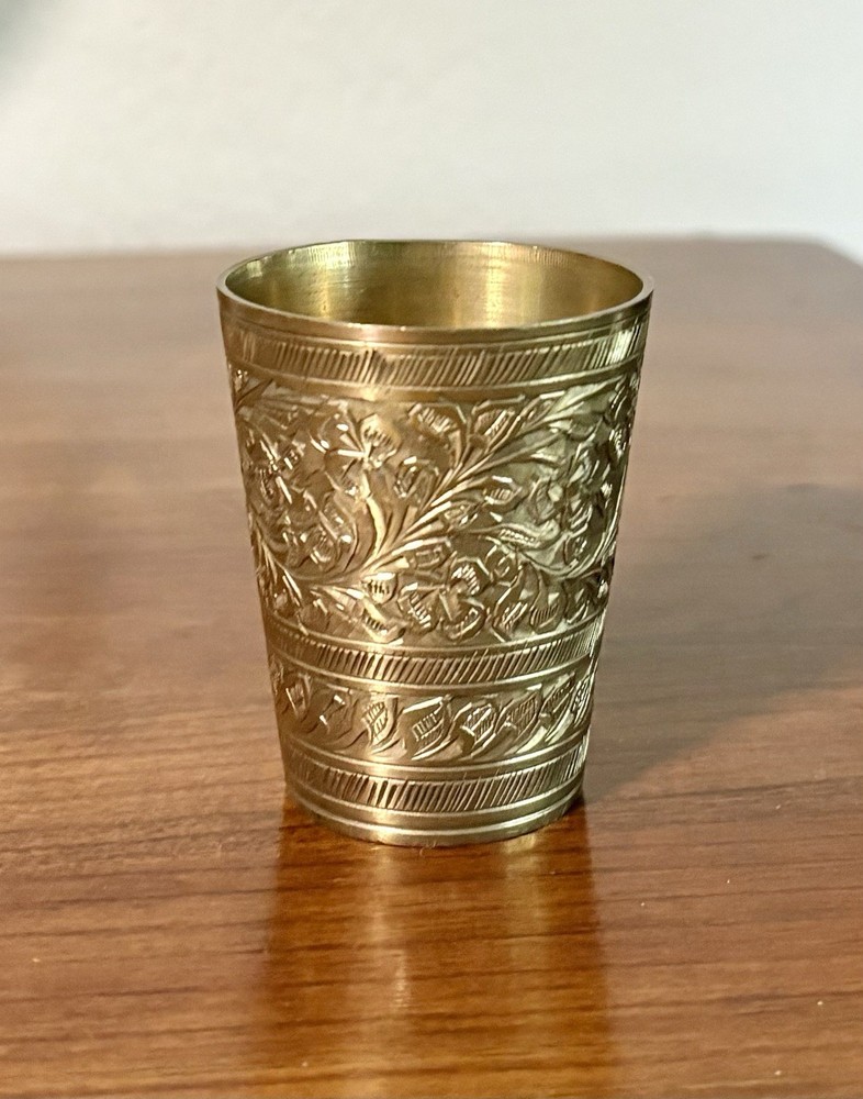 Small Brass Cup 2 1/4 Inches Tall