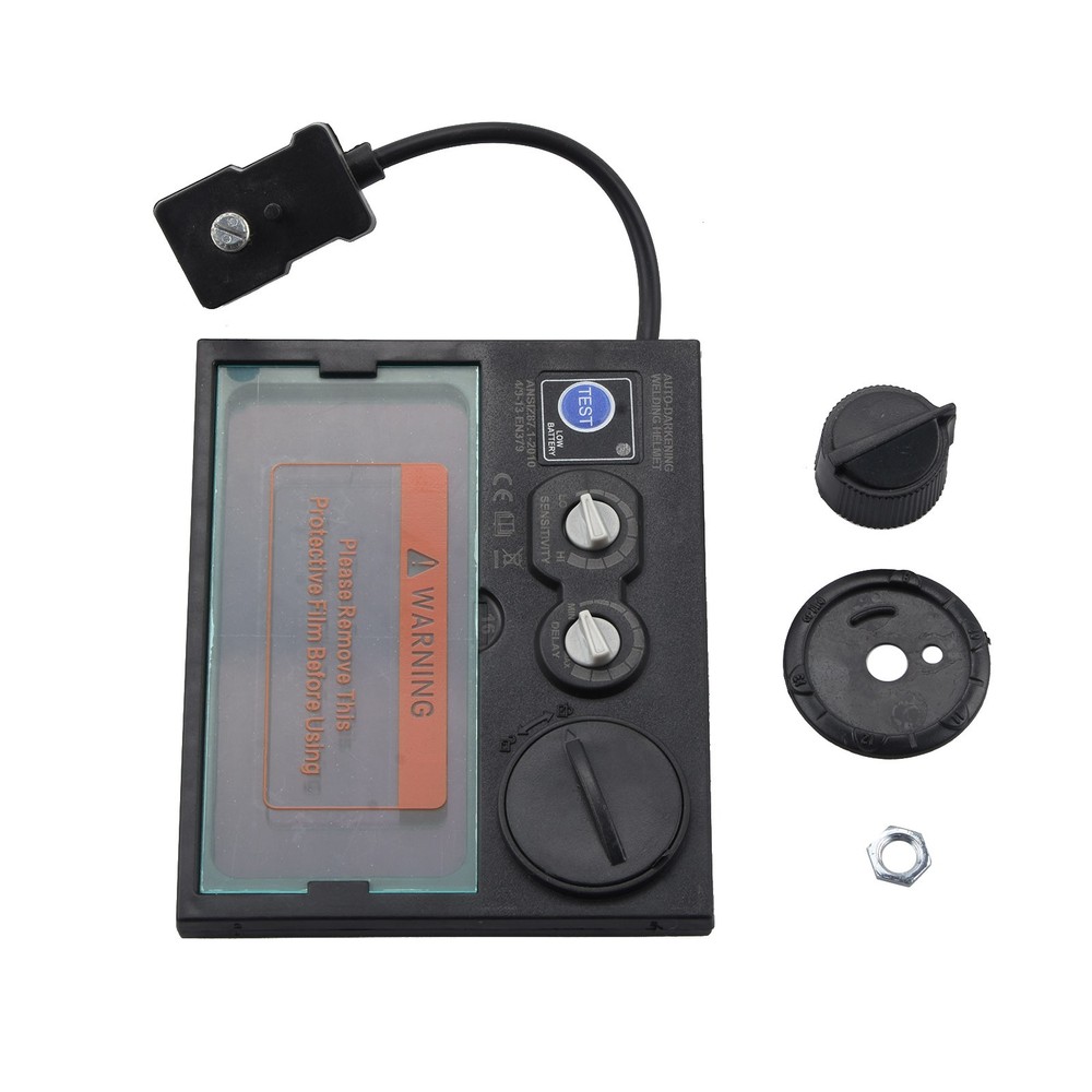 Solar Automatic On/Off Darkening Welding Helmet Len Filter + Protortion Sheet A