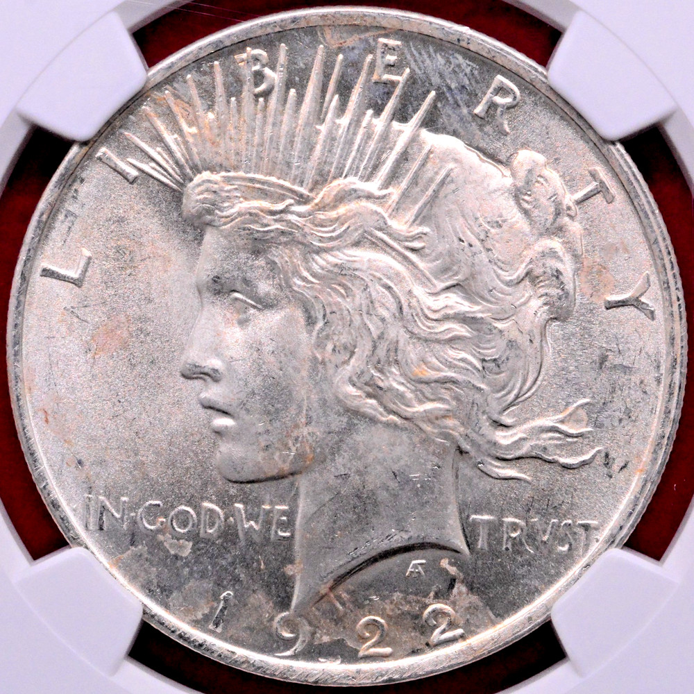 NGC MS-66! 1922 PEACE DOLLAR