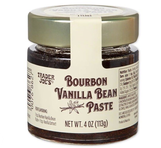 Trader Joes Generic Bourbon Vanilla Bean Paste 4oz/113g exp 8/2026