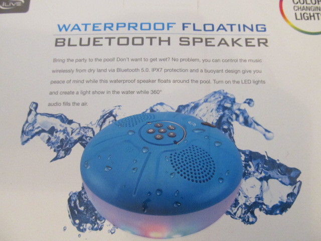 iLive Waterproof Floating Bluetooth Speaker ISBW322BU Blue