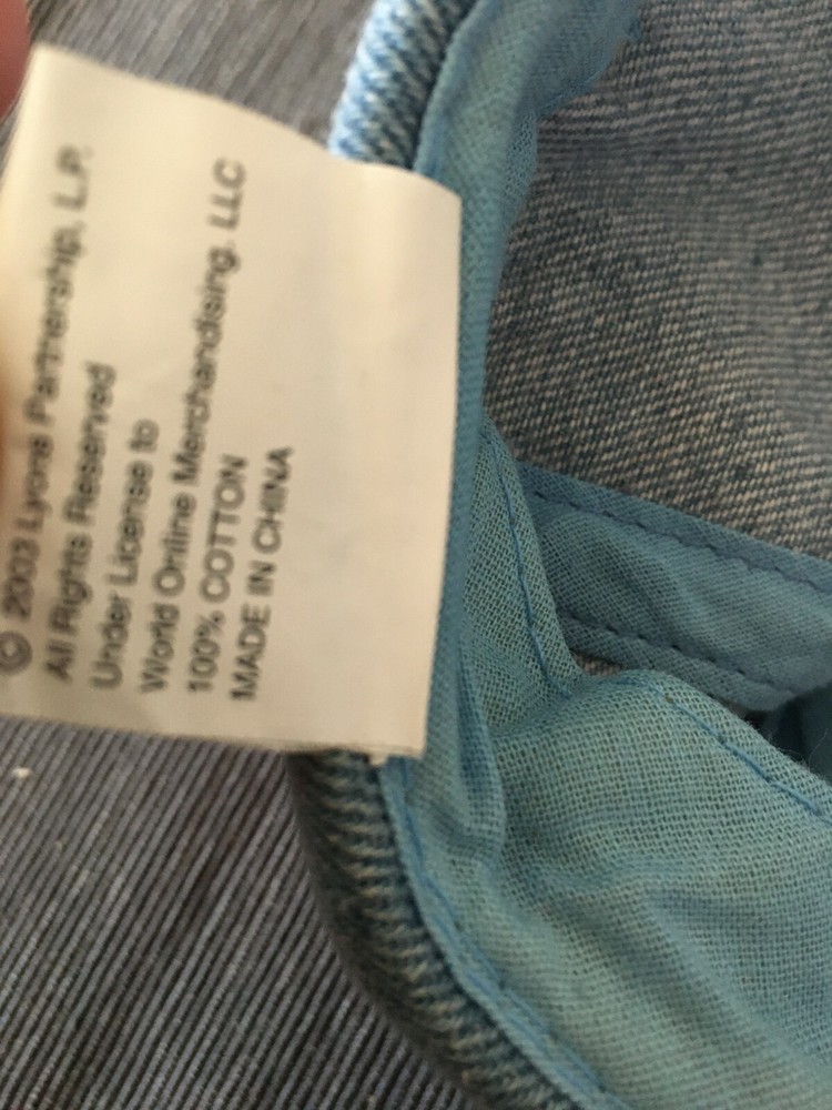 Barney's Colorful World 2003 denim baseball hat