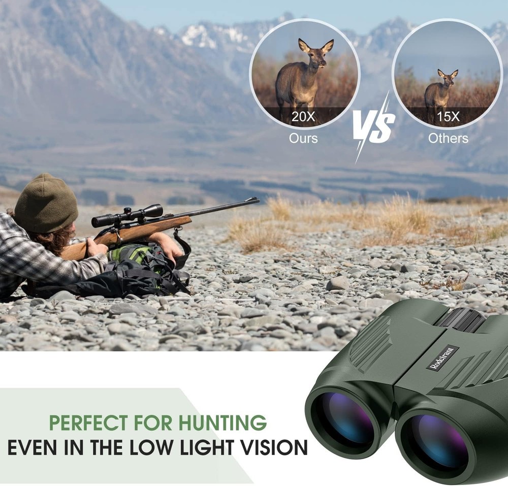 20x50 HD Binoculars for Adults, Professional High Powered Compact Binoculars wit