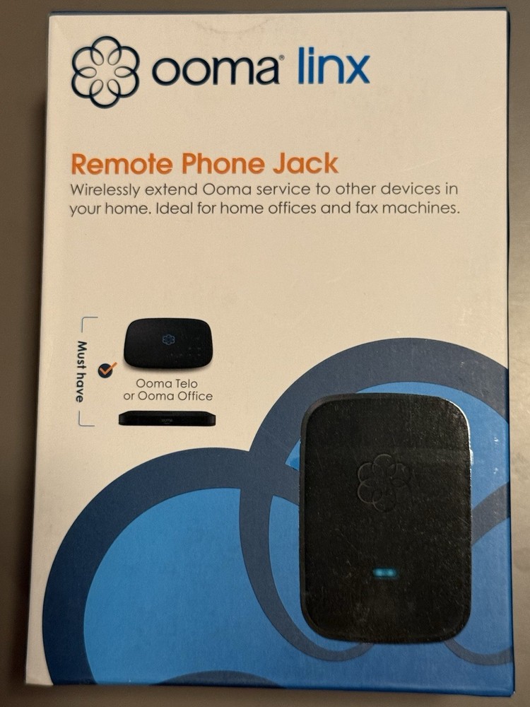 Ooma Linx Wireless Remote Phone Jack-New