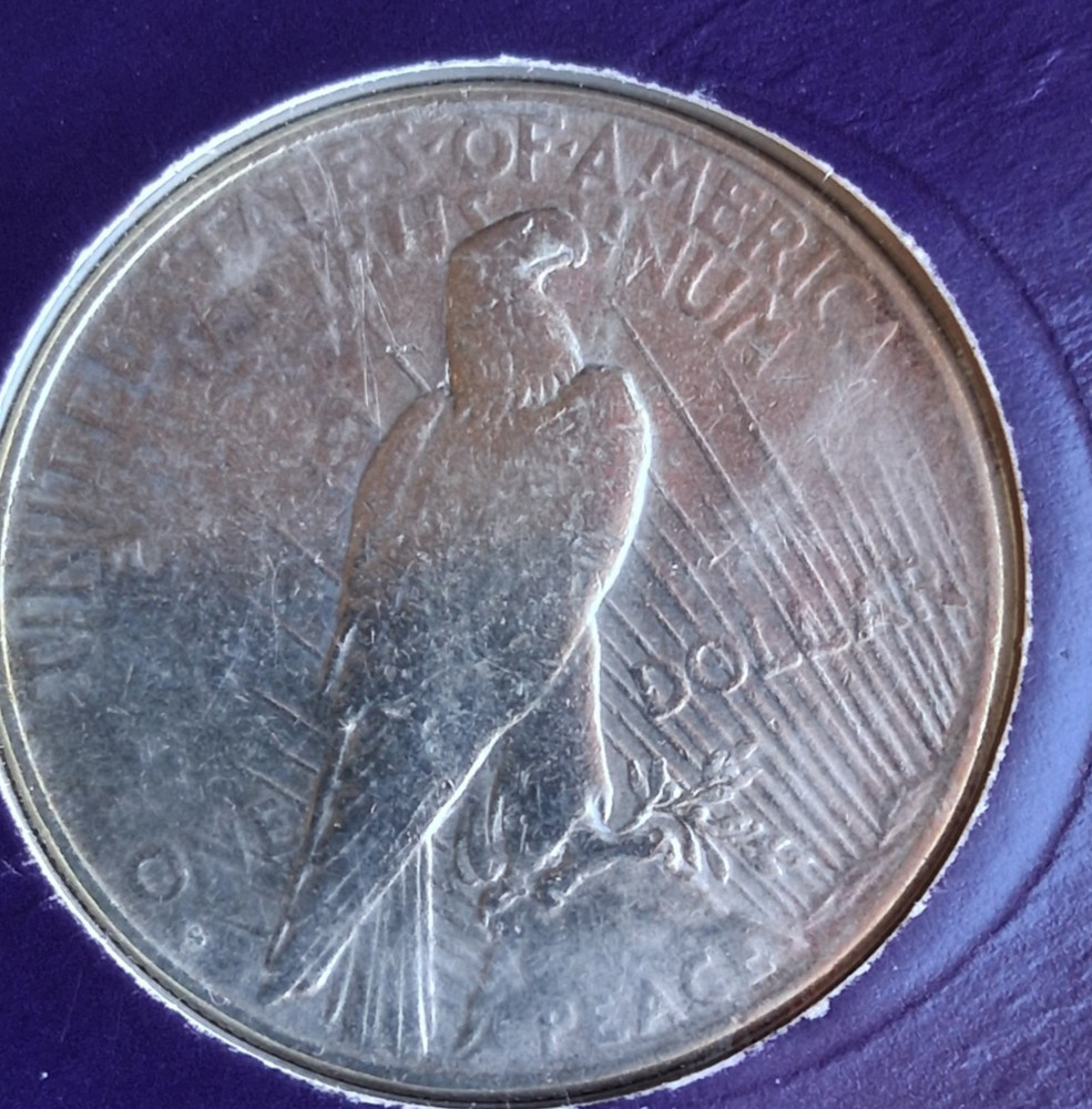 US Silver Peace Dollar 1928 Rare key Date