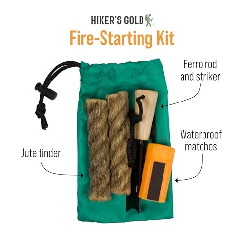 Fire-Starting Kit for Hiking, Backpacking, Camping