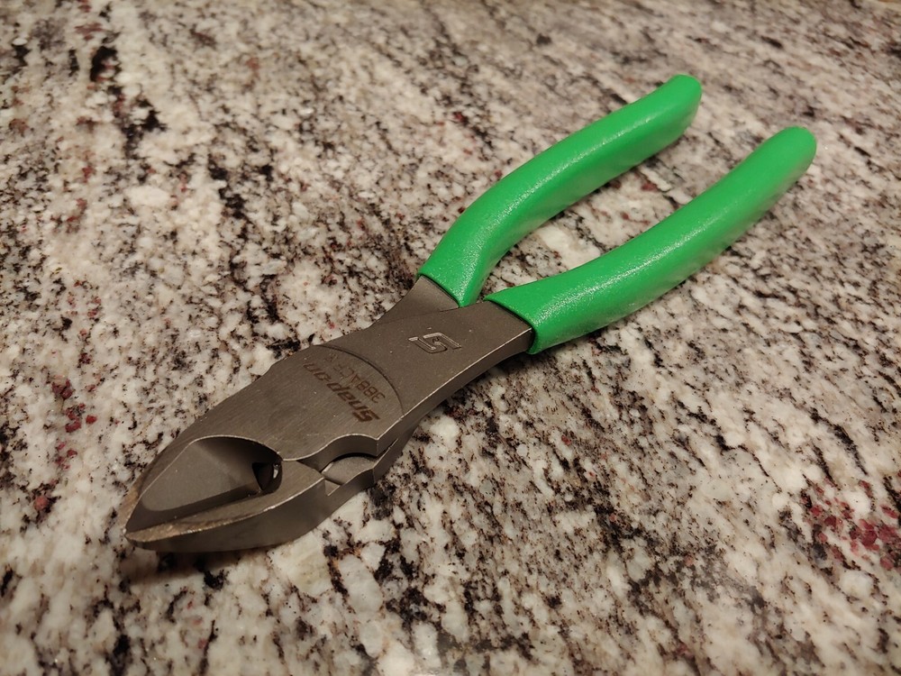 Snapon Tools 8" Vector Edge High Leverage Diagonal Cutter Pliers - GREEN