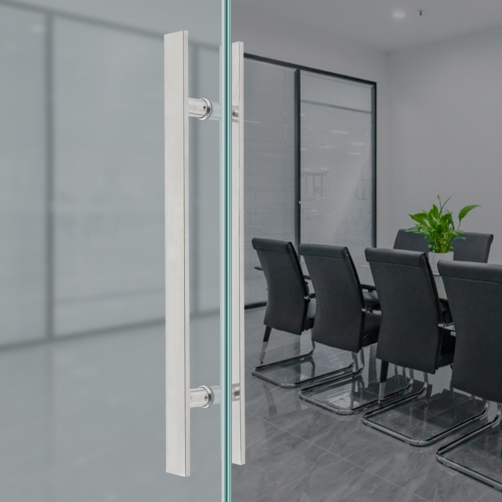 Pull Push Sliding Barn Door Handles Commercial H Shape Pair Door Pull Handle