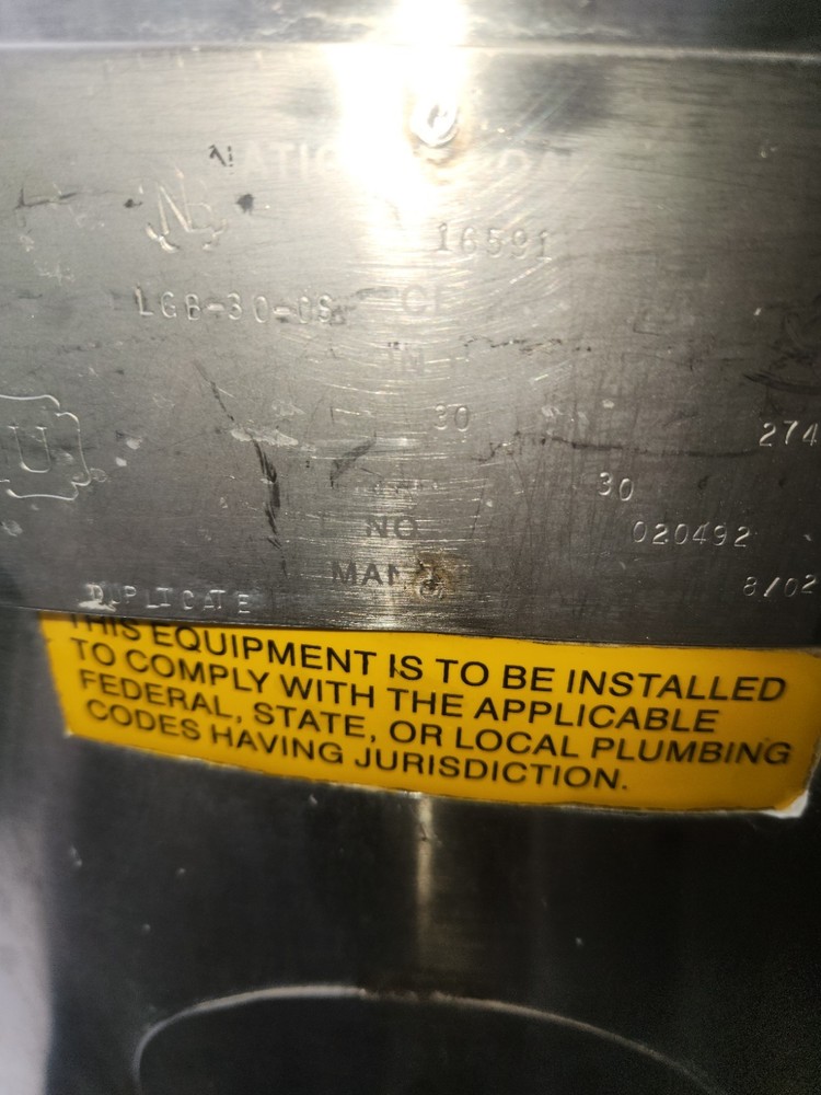 Legion 30 Gallon Jacketed Steam Kettle 'Tilting'.