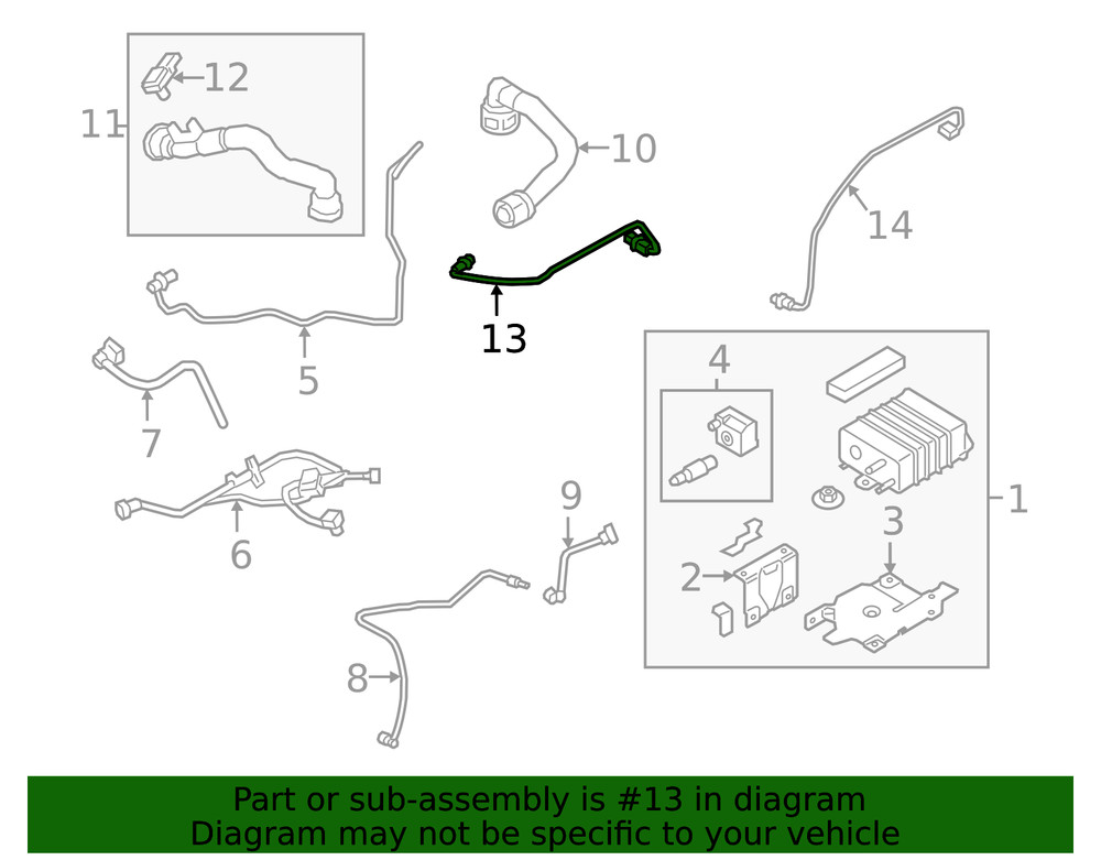 Genuine Ford Oxygen Sensor H1BZ9F472B