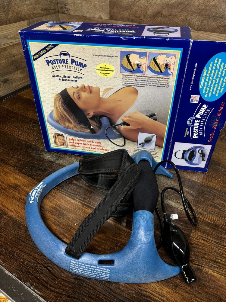 Posture Pump Professional Model Neck Exerciser Cervical Disc Hydrator USED