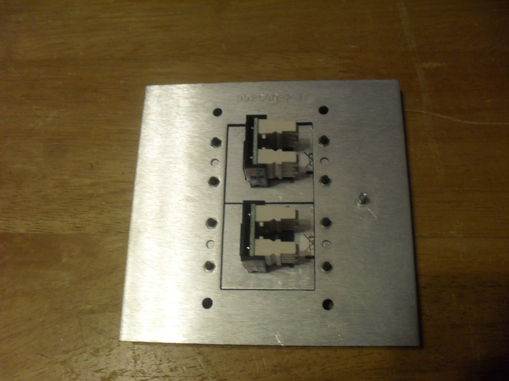 Extron CPM102 Two-Gang MAAP Mounting Frame 60-583-13 with 2 Data Jacks