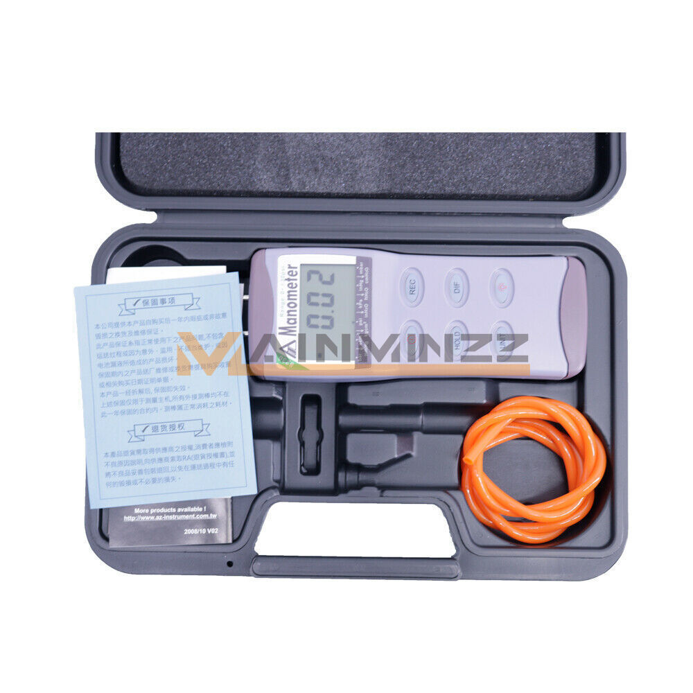 1pc AZ8230 Digital Differential Pressure Meter Manometer Range 0~30psi