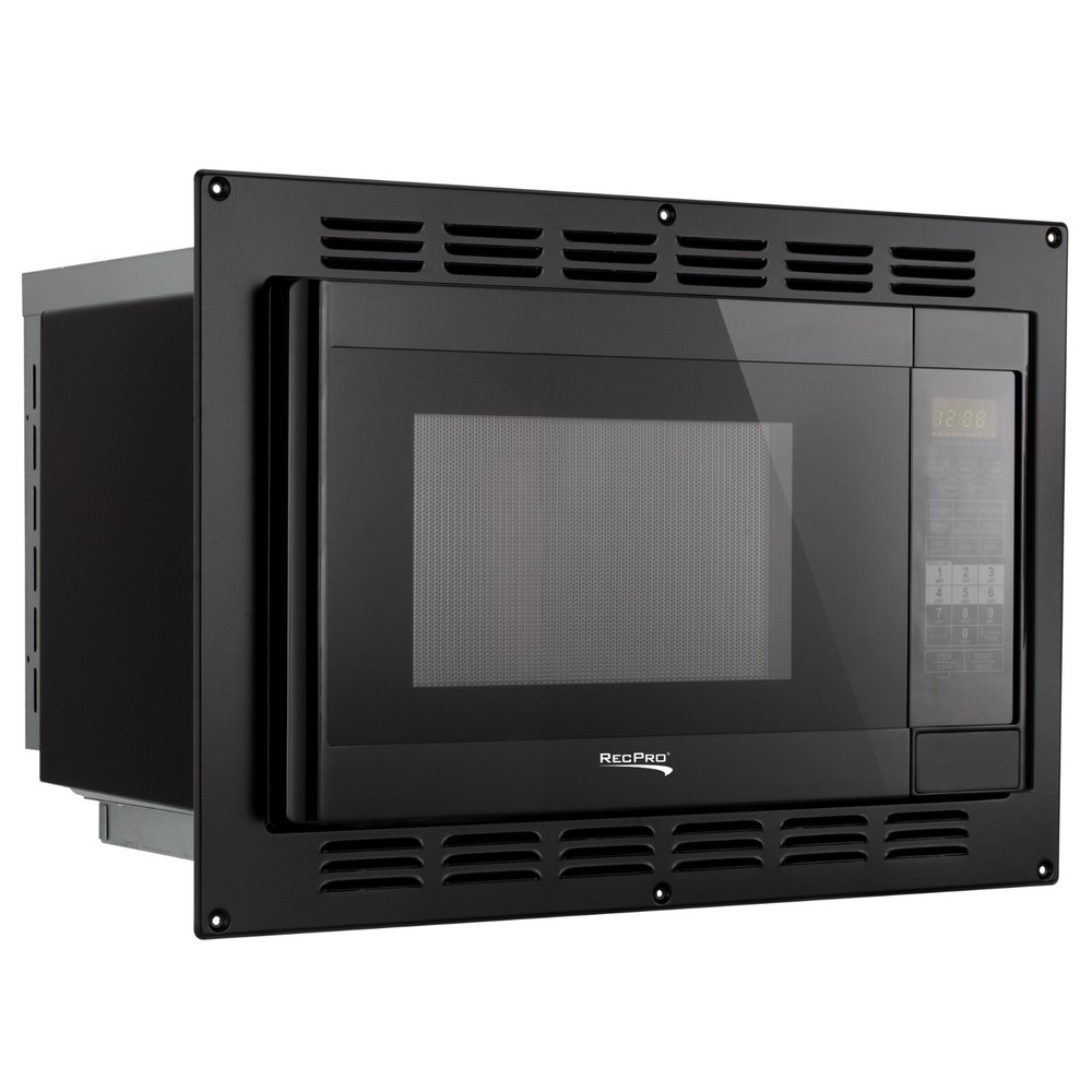 RecPro RV Convection Microwave Black 1.1 Cu. Ft 120V Microwave Appliances